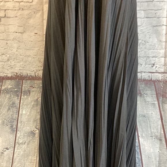 Soft Surroundings La Paz Black Crinkle Maxi Dress L Pleated Crinkle Vacation - Picture 11 of 16